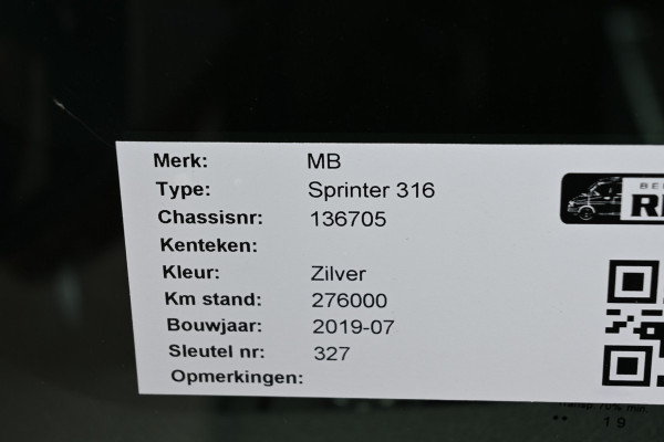 Mercedes-Benz Sprinter 316 CDI L2H1 MBUX met navigatie en camera, Trekhaak, Standkachel