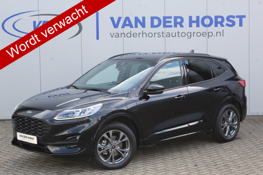 Ford Kuga 2.5-225pk Plug-in Hybrid ST-Line X. Hybride rijden voor een reële prijs ! Adaptive Cruise Control, Stoel- en voorraamverwarming, Climate Control, Metallic lak, Camera v+a, Elektr. achterklep, Side- en lane assist etc.