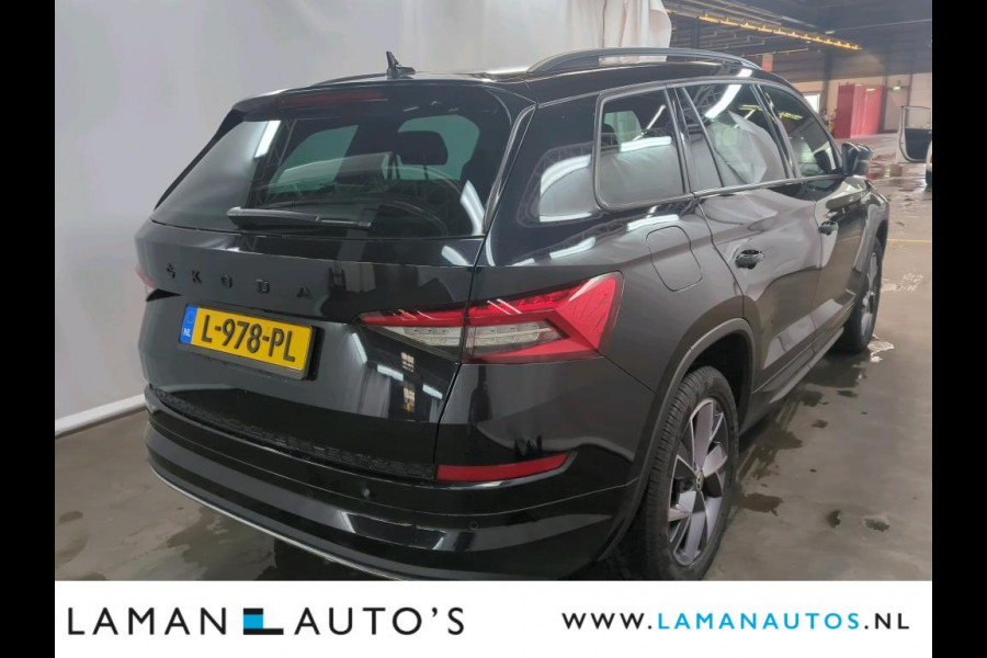 Škoda Kodiaq 1.5 TSI 150pk DSG Sportline Business Aut. | Black Edition Virtual Leder/Alcantara CarPlay Canton 19" Triglav LMV ECC Navi LED AC