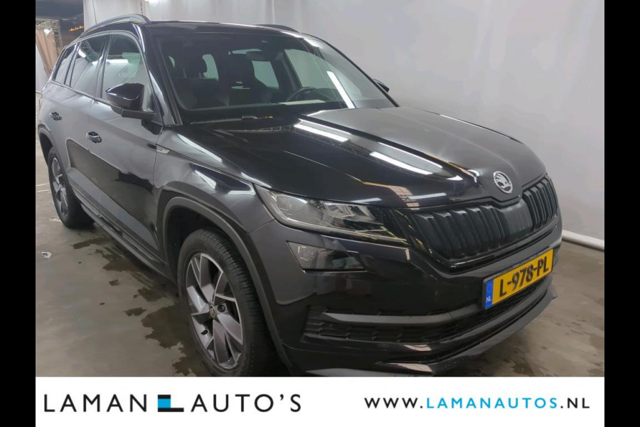 Škoda Kodiaq 1.5 TSI 150pk DSG Sportline Business Aut. | Black Edition Virtual Leder/Alcantara CarPlay Canton 19" Triglav LMV ECC Navi LED AC