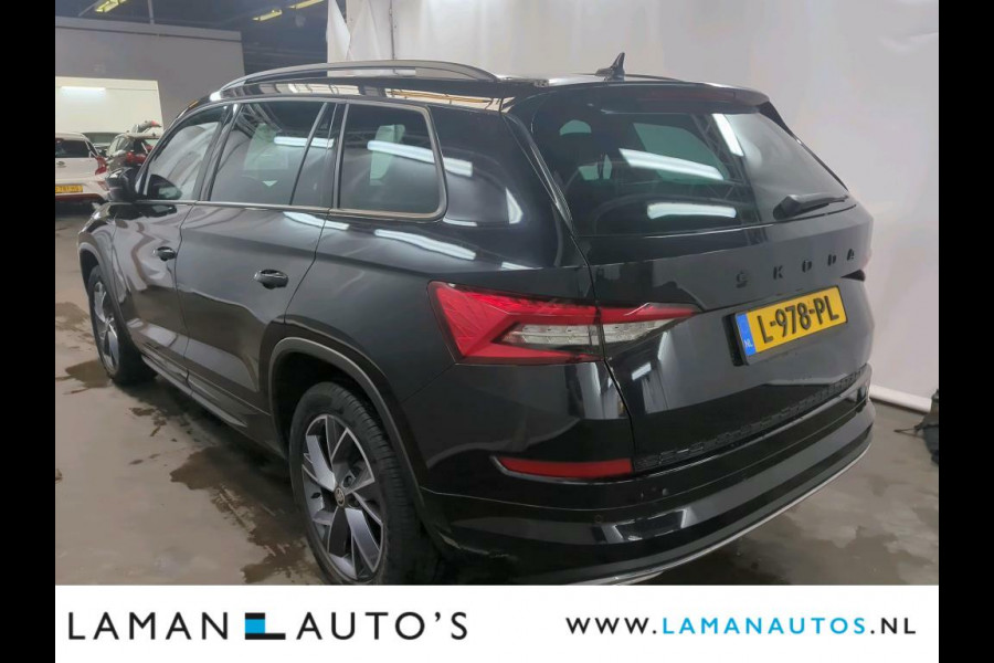 Škoda Kodiaq 1.5 TSI 150pk DSG Sportline Business Aut. | Black Edition Virtual Leder/Alcantara CarPlay Canton 19" Triglav LMV ECC Navi LED AC