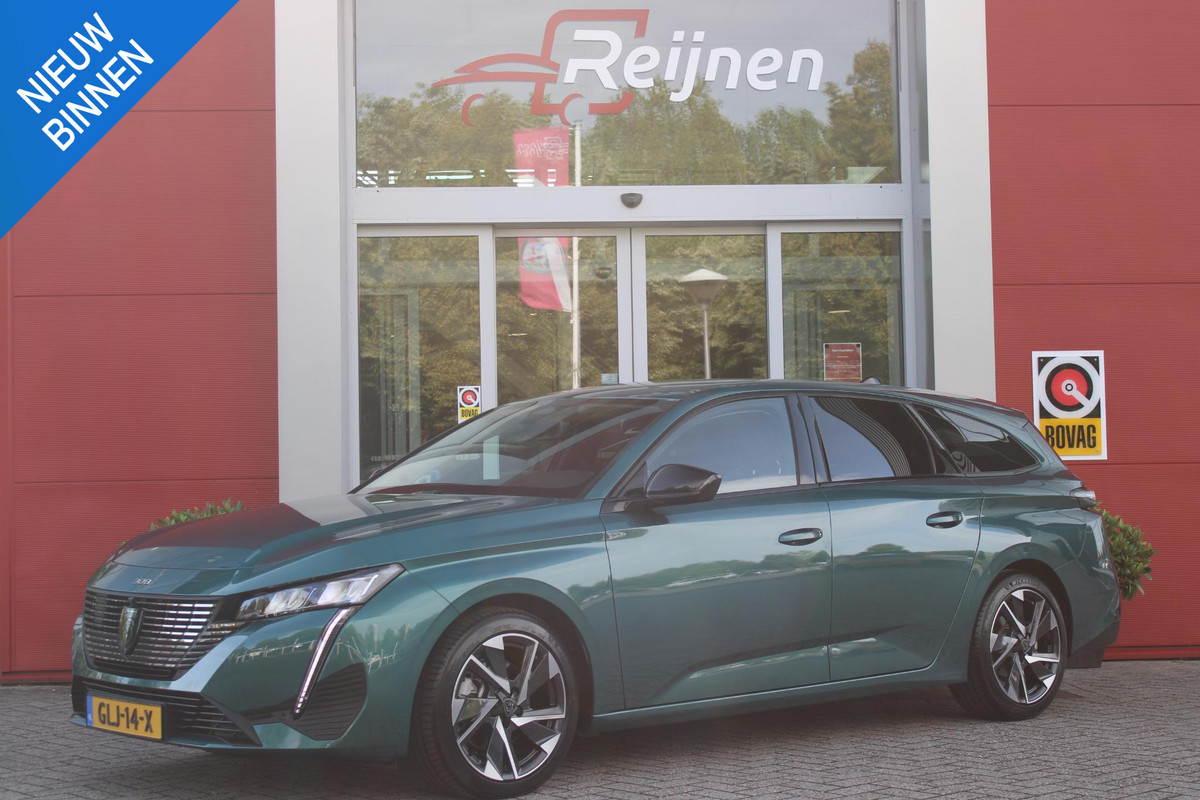 Peugeot 308 SW 1.2 Hybrid 145PK e-DCS6 ALLURE | KEYLESS ENTRY/START | DRAADLOZE APPLE CARPLAY/ANDROID AUTO | NAVIGATIE | CLIMATE CONTROL | LICHTMETALEN VELGEN 17" | LED KOPLAMPEN | 360° CAMERA | ADAPTIVE CRUISE CONTROL | DODEHOEK DETCTIE | DRAADLOZE TELEFOONLADER |