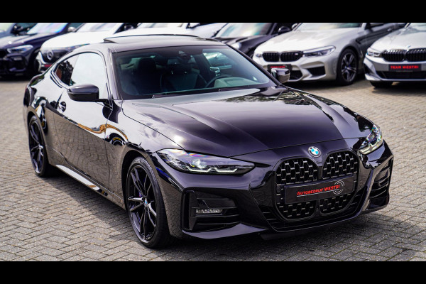 BMW 4 Serie Coupé 430i High Executive | Schuifdak | BMW LED | Camera | Apple Carplay | Black Edition | Shadowline | Alcantara |