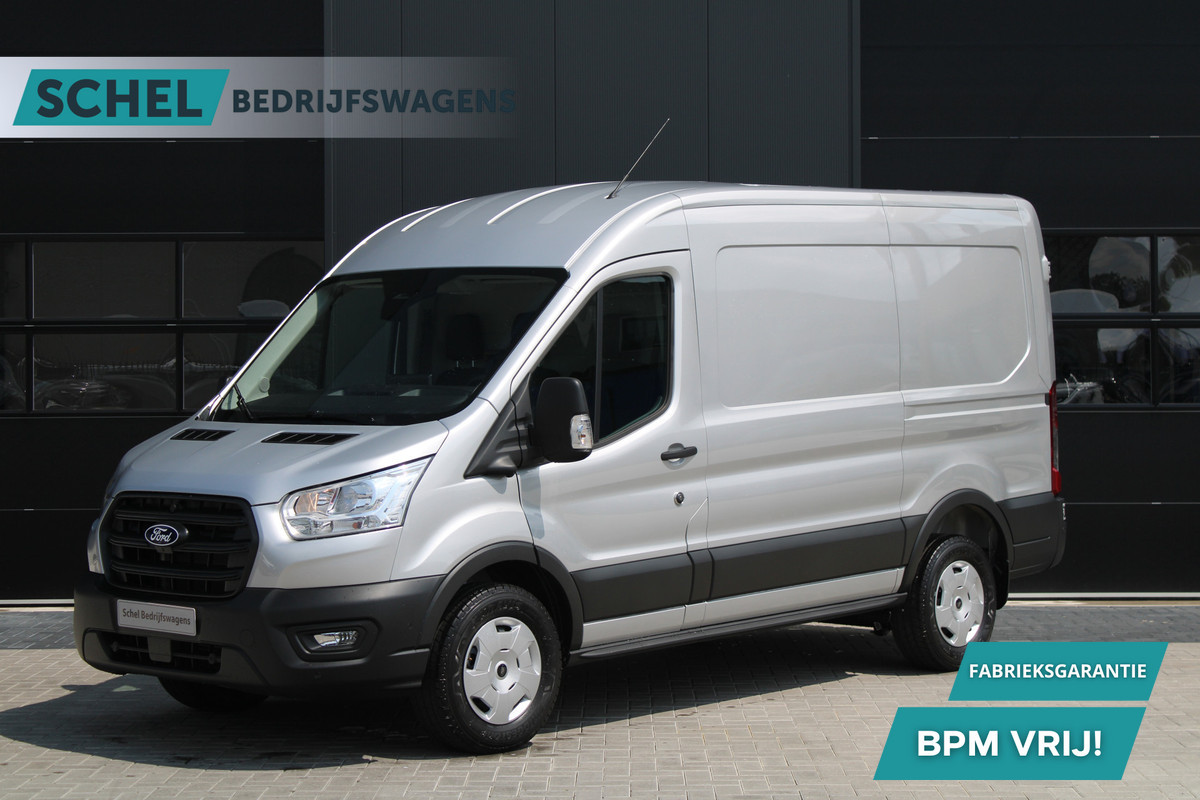 Ford Transit 350 2.0 TDCI L2H2 Trend 130pk - Facelift - Adaptive Cruise - Navigatie - Blind Spot - 360 Camera - Stoel - Stuurverwarming - Rij Ford Transit 350 2.0 TDCI L2H2 Trend 130pk - Facelift - Adaptive Cruise - Navigatie - Blind Spot - 360 Camera - Stoel - Stuurverwarming - Rij