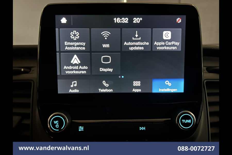 Ford Transit Custom 2.0 TDCI 131pk L2H1 Euro6 Airco | 2800kg Trekhaak | Apple Carplay | LED | Cruisecontrol Android Auto, Verwarmde voorruit, Stoelverwarming, Parkeersensoren, Bijrijdersbank