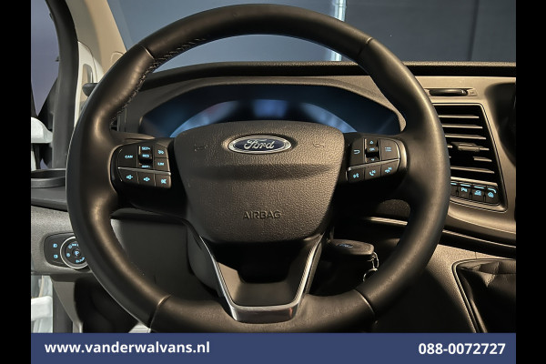Ford Transit Custom 2.0 TDCI 131pk L2H1 Euro6 Airco | 2800kg Trekhaak | Apple Carplay | LED | Cruisecontrol Android Auto, Verwarmde voorruit, Stoelverwarming, Parkeersensoren, Bijrijdersbank
