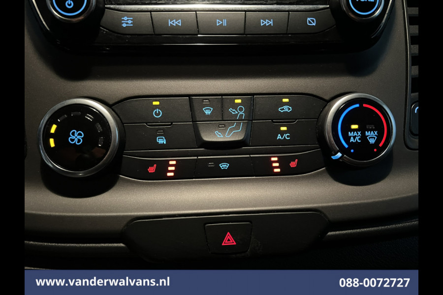 Ford Transit Custom 2.0 TDCI 131pk L2H1 Euro6 Airco | 2800kg Trekhaak | Apple Carplay | LED | Cruisecontrol Android Auto, Verwarmde voorruit, Stoelverwarming, Parkeersensoren, Bijrijdersbank