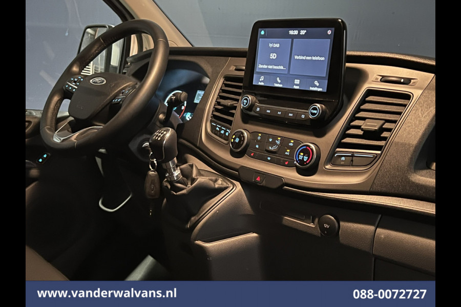Ford Transit Custom 2.0 TDCI 131pk L2H1 Euro6 Airco | 2800kg Trekhaak | Apple Carplay | LED | Cruisecontrol Android Auto, Verwarmde voorruit, Stoelverwarming, Parkeersensoren, Bijrijdersbank