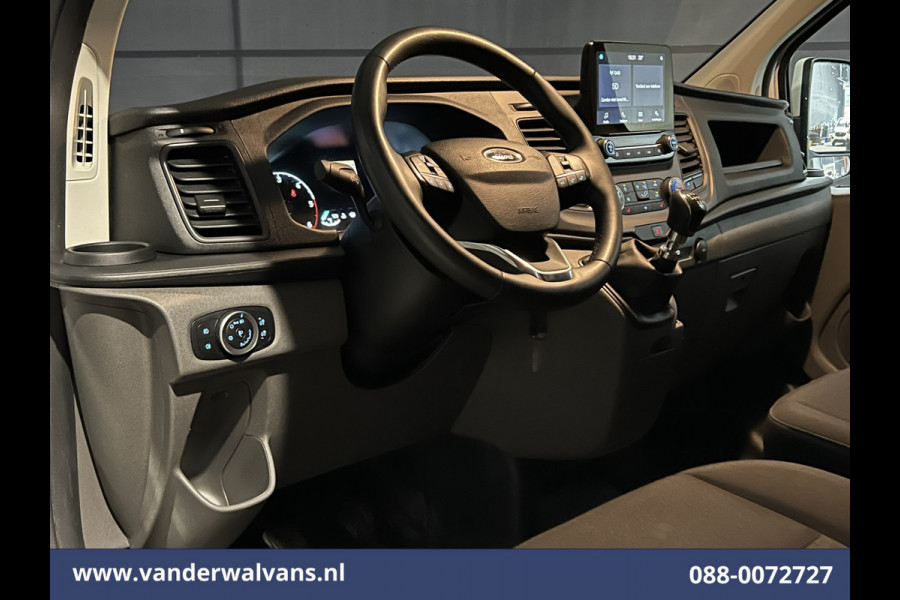Ford Transit Custom 2.0 TDCI 131pk L2H1 Euro6 Airco | 2800kg Trekhaak | Apple Carplay | LED | Cruisecontrol Android Auto, Verwarmde voorruit, Stoelverwarming, Parkeersensoren, Bijrijdersbank
