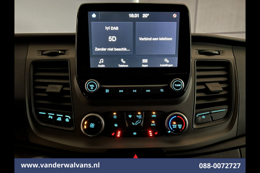 Ford Transit Custom 2.0 TDCI 131pk L2H1 Euro6 Airco | 2800kg Trekhaak | Apple Carplay | LED | Cruisecontrol Android Auto, Verwarmde voorruit, Stoelverwarming, Parkeersensoren, Bijrijdersbank