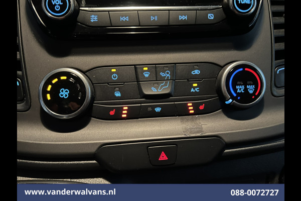 Ford Transit Custom 2.0 TDCI 131pk L2H1 Euro6 Airco | Apple Carplay | Android Auto | LED | Cruisecontrol Verwarmde voorruit, Stoelverwarming, Parkeersensoren Bijrijdersbank, 2800kg trekvermogen