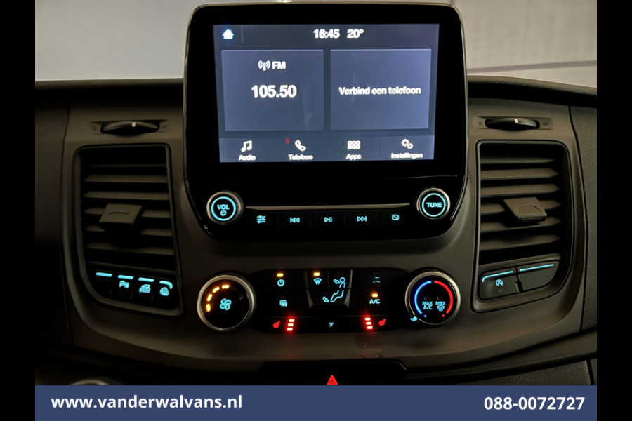 Ford Transit Custom 2.0 TDCI 131pk L2H1 Euro6 Airco | Apple Carplay | Android Auto | LED | Cruisecontrol Verwarmde voorruit, Stoelverwarming, Parkeersensoren Bijrijdersbank, 2800kg trekvermogen