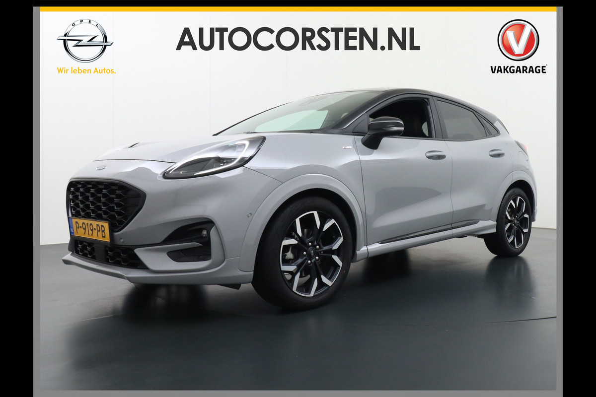 Ford Puma T 155PK Hybrid ST-Line X First Edition B&O®-Sound Apple Carplay/Android Auto Navi Ecc Adap.Cruise Camera Pdc Led Keyless Stuur+Voorruit+Stoelverwarming Lmv 18" Virtual Cockpit Parkeer-assistent Privacy glass Wifi Zeer compleet en zuinig!