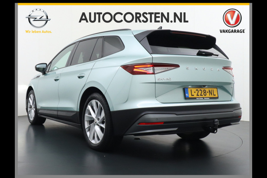 Škoda ENYAQ iV 60 180PK Memory Warmetpomp Stoel+Stuurverwarming Apple Carplay/Androd Auto Navi Ecc Adap.Cruise Control 360°Camera Pdc Lmv 20" L File assistent Dab Elek.Achterklep Keyless advanced Bluetooth Rijstrooksensor Connected services 1.000KG trekgewicht 1e Eigenaar Origineel Nederlandse Auto Nieuwprijs €47.965!