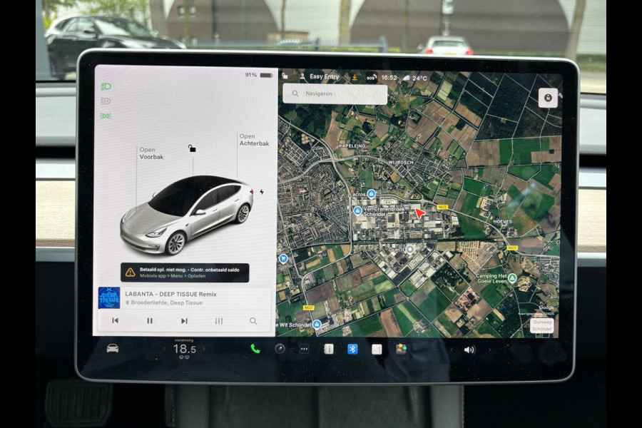 Tesla Model 3 Standard RWD Plus 60 kWh | LFP-accu | Facelift model | Elektrische kofferbak | 19-inch velgen | Panoramadak | Autopilot | Performance spoiler | Rijklaar met 12 maanden BOVAG-garantie