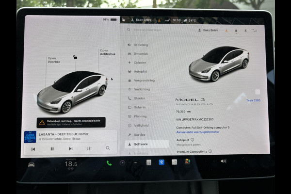 Tesla Model 3 Standard RWD Plus 60 kWh | LFP-accu | Facelift model | Elektrische kofferbak | 19-inch velgen | Panoramadak | Autopilot | Performance spoiler | Rijklaar met 12 maanden BOVAG-garantie