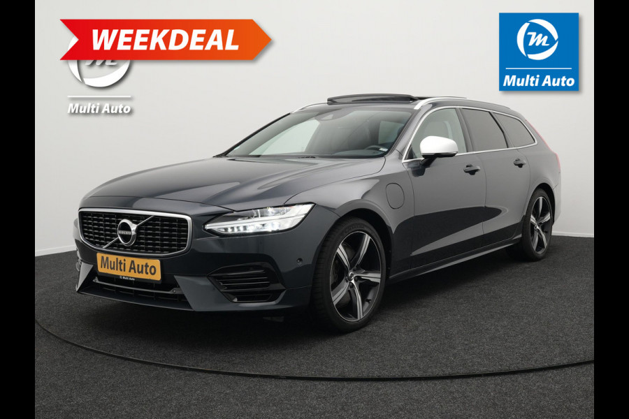 Volvo V90 T8 AWD R-Design Plug In Hybrid 394pk PHEV | Panodak | Adaptive Cruise | Harman Kardon | Alcantara Sportstoelen | Parkassist | Apple Carplay | 19"L.M | Pilot Assist |