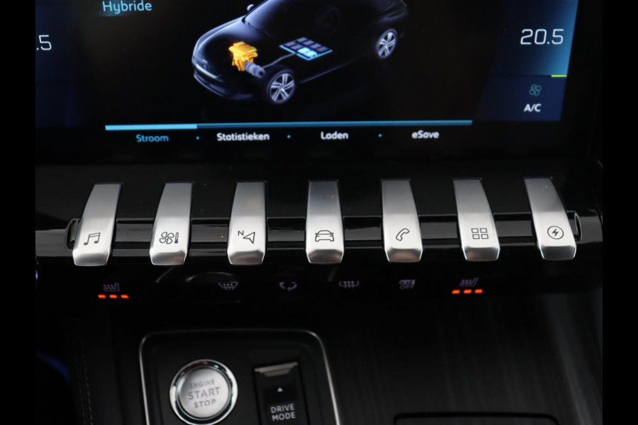 Peugeot 508 1.6 HYbrid GT | Stoelverwarming | Focal Sound | 360 Camera | Massage | Leder/Alcantara | Keyless | Digital Cockpit | Carplay | Memory | Navigatie | Full LED | PHEV | Plug In