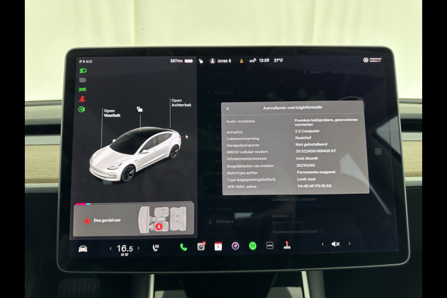 Tesla Model 3 Standard RWD Plus 60 kWh [ 3-Fase ] (INCL-BTW) Aut. *PANO | AUTO-PILOT | LUXURY-LEATHER | KEYLESS | FULL-LED | MEMORY-PACK | SURROUND-VIEW | DAB | CARPLAY | DIGI-COCKPIT | LANE-ASSIST | COMFORT-SEATS | 18"ALU*