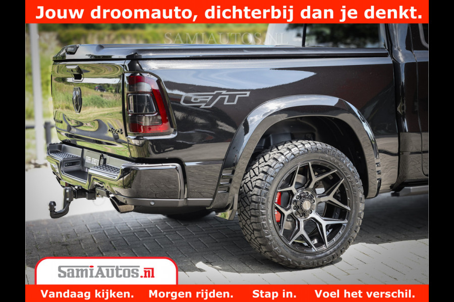Dodge Ram 1500 GT EDITION | 5.7 V8 HEMI | VIRTUAL COCKPIT | HEAD-UP | ADAPTIVE CRUISE | 360 CAMERA | TRX PACK | Comfortabele Dubbele Cabine met Royale 5 Zitplaatsen | BPM vrij BPM vrij | Nu Leverbaar uit Voorraad | Voorraad Nr 2434