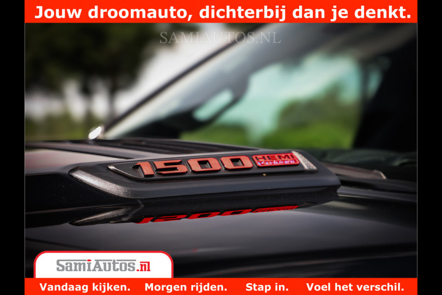 Dodge Ram 1500 GT EDITION | 5.7 V8 HEMI | VIRTUAL COCKPIT | HEAD-UP | ADAPTIVE CRUISE | 360 CAMERA | TRX PACK | Comfortabele Dubbele Cabine met Royale 5 Zitplaatsen | BPM vrij BPM vrij | Nu Leverbaar uit Voorraad | Voorraad Nr 2434