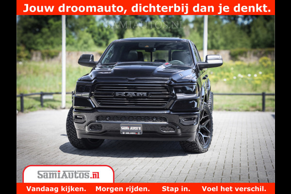 Dodge Ram 1500 GT EDITION | 5.7 V8 HEMI | VIRTUAL COCKPIT | HEAD-UP | ADAPTIVE CRUISE | 360 CAMERA | TRX PACK | Comfortabele Dubbele Cabine met Royale 5 Zitplaatsen | BPM vrij BPM vrij | Nu Leverbaar uit Voorraad | Voorraad Nr 2434