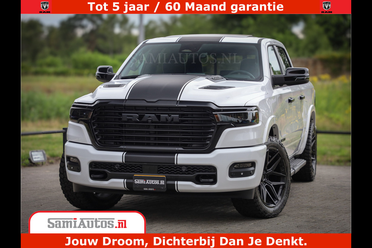Dodge Ram 1500 Laramie Night | 420Pk 636 Nn | Extra Groot Scherm + Passagiers Scherm | Comfortabele Dubbele Cabine met Royale 5 Zitplaatsen | Nu Leverbaar uit Voorraad | Voorraad Nr 2223 - 5047