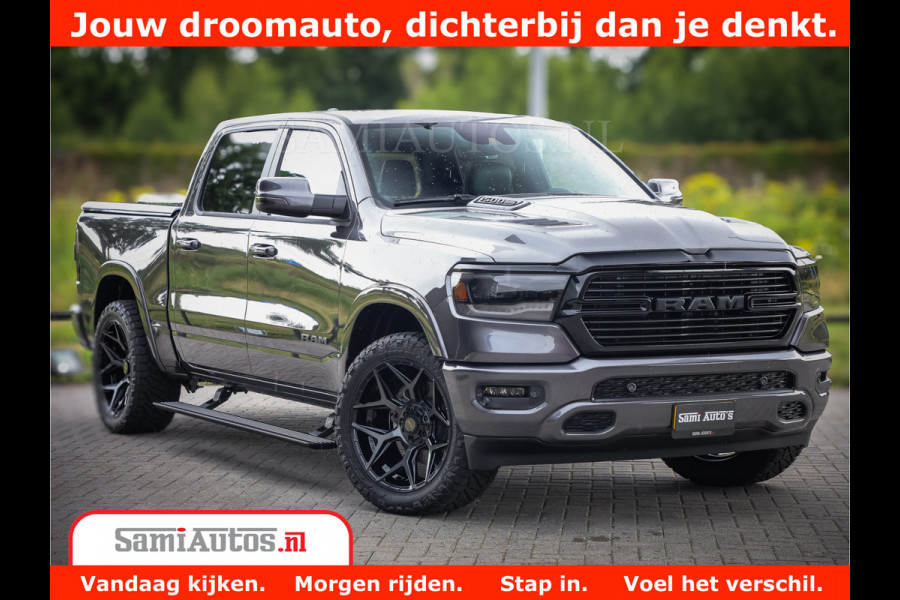 Dodge Ram 1500 Laramie Night 5,7 V8 402PK | Krachtige Hemi | Zeer Rijk Uitgevoerd | Comfortabele Dubbele Cabine met Royale 5 Zitplaatsen | Granite Crystal |  BPM vrij | Nu Leverbaar uit Voorraad | Voorraad Nr 2371 - 2297