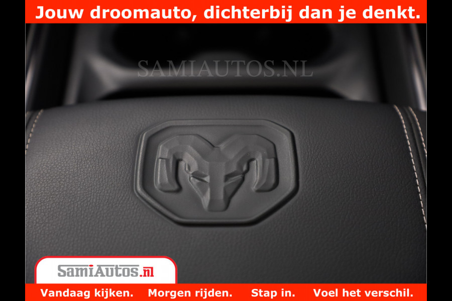 Dodge Ram 1500 Laramie Night 5,7 V8 402PK | Krachtige Hemi | Zeer Rijk Uitgevoerd | Comfortabele Dubbele Cabine met Royale 5 Zitplaatsen | Granite Crystal |  BPM vrij | Nu Leverbaar uit Voorraad | Voorraad Nr 2371 - 2297