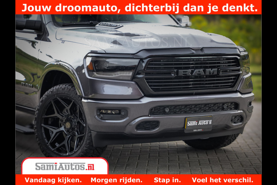 Dodge Ram 1500 Laramie Night 5,7 V8 402PK | Krachtige Hemi | Zeer Rijk Uitgevoerd | Comfortabele Dubbele Cabine met Royale 5 Zitplaatsen | Granite Crystal |  BPM vrij | Nu Leverbaar uit Voorraad | Voorraad Nr 2371 - 2297