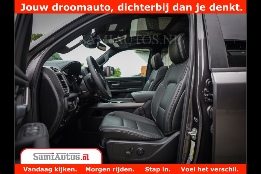 Dodge Ram 1500 Laramie Night 5,7 V8 402PK | Krachtige Hemi | Zeer Rijk Uitgevoerd | Comfortabele Dubbele Cabine met Royale 5 Zitplaatsen | Granite Crystal |  BPM vrij | Nu Leverbaar uit Voorraad | Voorraad Nr 2371 - 2297