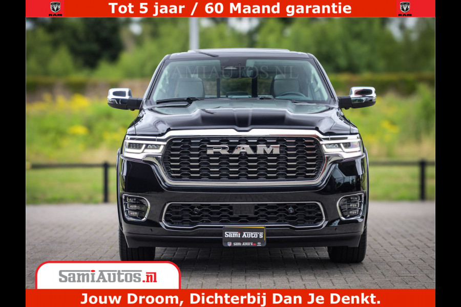Dodge Ram 1500 Tungsten | De Meest Luxe Pick-Up op de Markt | 540 Pk 706 Nm | Exclusieve en Kracht | Comfortabele Dubbele Cabine met Royale 5 Zitplaatsen | BPM vrij | Nu Leverbaar uit Voorraad | Voorraad Nr 2321 - 8586