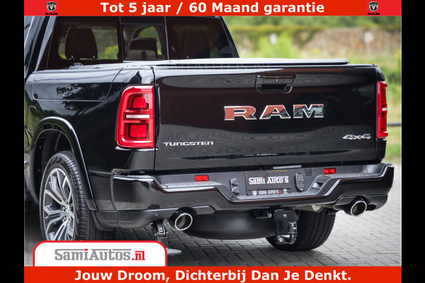 Dodge Ram 1500 Tungsten | De Meest Luxe Pick-Up op de Markt | 540 Pk 706 Nm | Exclusieve en Kracht | Comfortabele Dubbele Cabine met Royale 5 Zitplaatsen | BPM vrij | Nu Leverbaar uit Voorraad | Voorraad Nr 2321 - 8586
