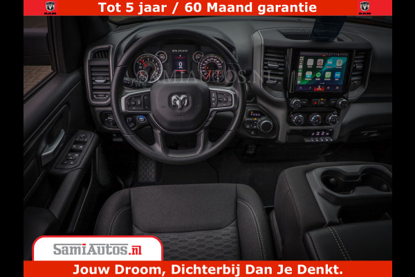Dodge Ram TradesMan 6 Persoons Uitvoering | 420Pk 636Nm | Pick-Up | Comfortabele Dubbele Cabine met Royale 6 Zitplaatsen | BPM vrij | Nu Leverbaar uit Voorraad | Voorraad Nr 2217- 2911