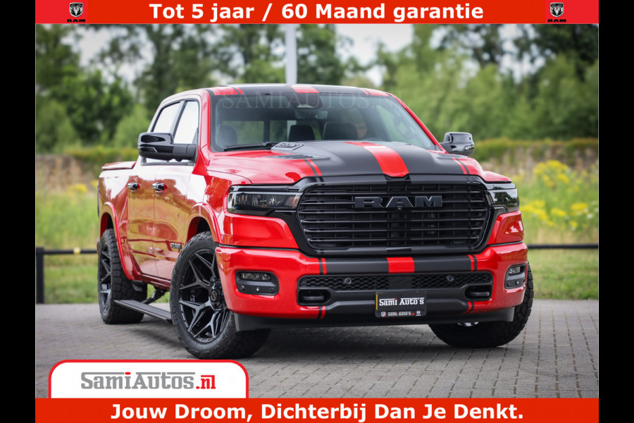 Dodge Ram 1500 Night Premium | RED DEVIL | Full Option | De Meest Luxe Pick-Up in zijn Klasse | Comfortabele Dubbele Cabine met Royale 5 Zitplaatsen | BPM vrij | Nu Leverbaar uit Voorraad | Voorraad Nr 2226 - 4993