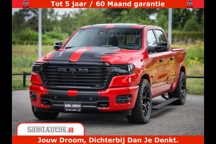 Dodge Ram 1500 Night Premium | RED DEVIL | Full Option | De Meest Luxe Pick-Up in zijn Klasse | Comfortabele Dubbele Cabine met Royale 5 Zitplaatsen | BPM vrij | Nu Leverbaar uit Voorraad | Voorraad Nr 2226 - 4993