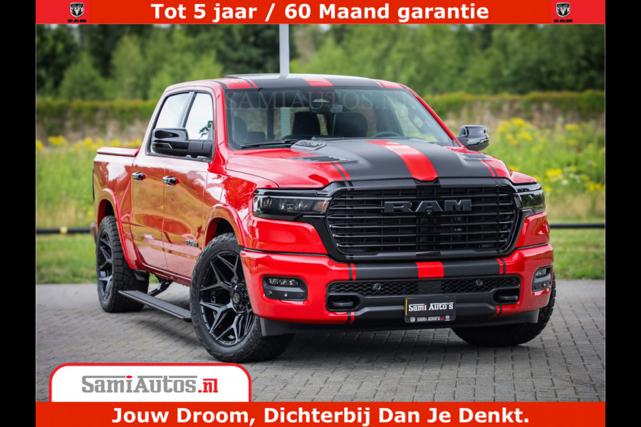 Dodge Ram 1500 Night Premium | RED DEVIL | Full Option | De Meest Luxe Pick-Up in zijn Klasse | Comfortabele Dubbele Cabine met Royale 5 Zitplaatsen | BPM vrij | Nu Leverbaar uit Voorraad | Voorraad Nr 2226 - 4993