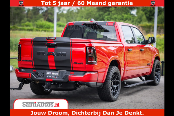 Dodge Ram 1500 Night Premium | RED DEVIL | Full Option | De Meest Luxe Pick-Up in zijn Klasse | Comfortabele Dubbele Cabine met Royale 5 Zitplaatsen | BPM vrij | Nu Leverbaar uit Voorraad | Voorraad Nr 2226 - 4993