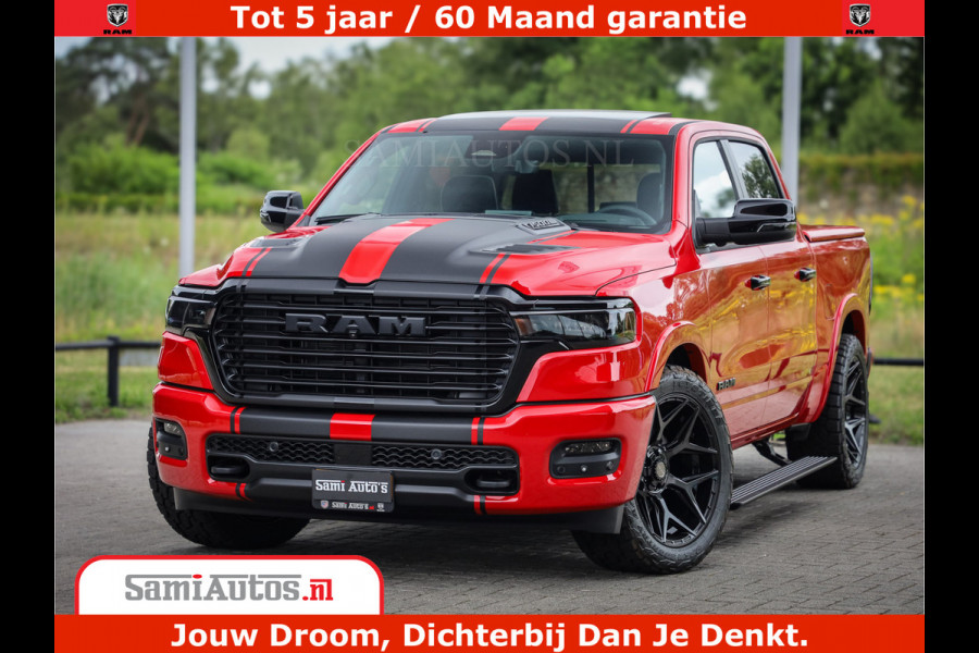 Dodge Ram 1500 Night Premium | RED DEVIL | Full Option | De Meest Luxe Pick-Up in zijn Klasse | Comfortabele Dubbele Cabine met Royale 5 Zitplaatsen | BPM vrij | Nu Leverbaar uit Voorraad | Voorraad Nr 2226 - 4993