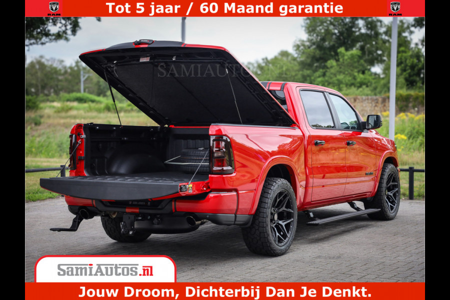 Dodge Ram 1500 Night Premium | RED DEVIL | Full Option | De Meest Luxe Pick-Up in zijn Klasse | Comfortabele Dubbele Cabine met Royale 5 Zitplaatsen | BPM vrij | Nu Leverbaar uit Voorraad | Voorraad Nr 2226 - 4993