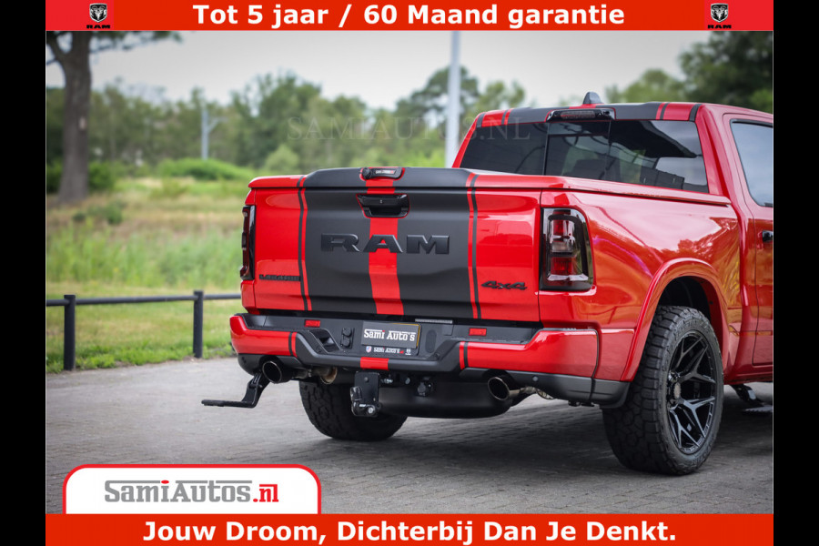 Dodge Ram 1500 Night Premium | RED DEVIL | Full Option | De Meest Luxe Pick-Up in zijn Klasse | Comfortabele Dubbele Cabine met Royale 5 Zitplaatsen | BPM vrij | Nu Leverbaar uit Voorraad | Voorraad Nr 2226 - 4993