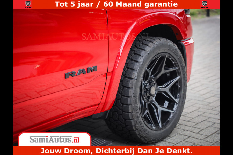 Dodge Ram 1500 Night Premium | RED DEVIL | Full Option | De Meest Luxe Pick-Up in zijn Klasse | Comfortabele Dubbele Cabine met Royale 5 Zitplaatsen | BPM vrij | Nu Leverbaar uit Voorraad | Voorraad Nr 2226 - 4993