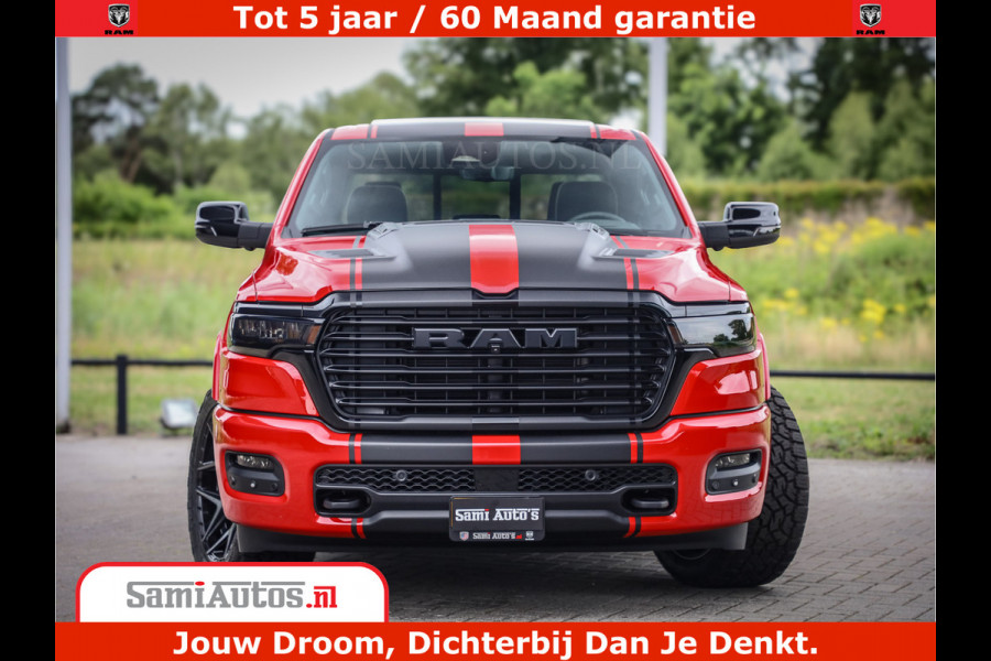 Dodge Ram 1500 Night Premium | RED DEVIL | Full Option | De Meest Luxe Pick-Up in zijn Klasse | Comfortabele Dubbele Cabine met Royale 5 Zitplaatsen | BPM vrij | Nu Leverbaar uit Voorraad | Voorraad Nr 2226 - 4993