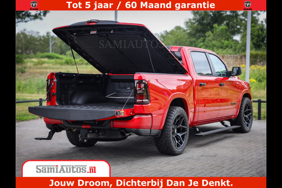 Dodge Ram 1500 Night Premium | RED DEVIL | Full Option | De Meest Luxe Pick-Up in zijn Klasse | Comfortabele Dubbele Cabine met Royale 5 Zitplaatsen | BPM vrij | Nu Leverbaar uit Voorraad | Voorraad Nr 2226 - 4993