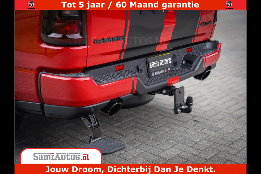 Dodge Ram 1500 Night Premium | RED DEVIL | Full Option | De Meest Luxe Pick-Up in zijn Klasse | Comfortabele Dubbele Cabine met Royale 5 Zitplaatsen | BPM vrij | Nu Leverbaar uit Voorraad | Voorraad Nr 2226 - 4993