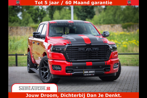 Dodge Ram 1500 Night Premium | RED DEVIL | Full Option | De Meest Luxe Pick-Up in zijn Klasse | Comfortabele Dubbele Cabine met Royale 5 Zitplaatsen | BPM vrij | Nu Leverbaar uit Voorraad | Voorraad Nr 2226 - 4993