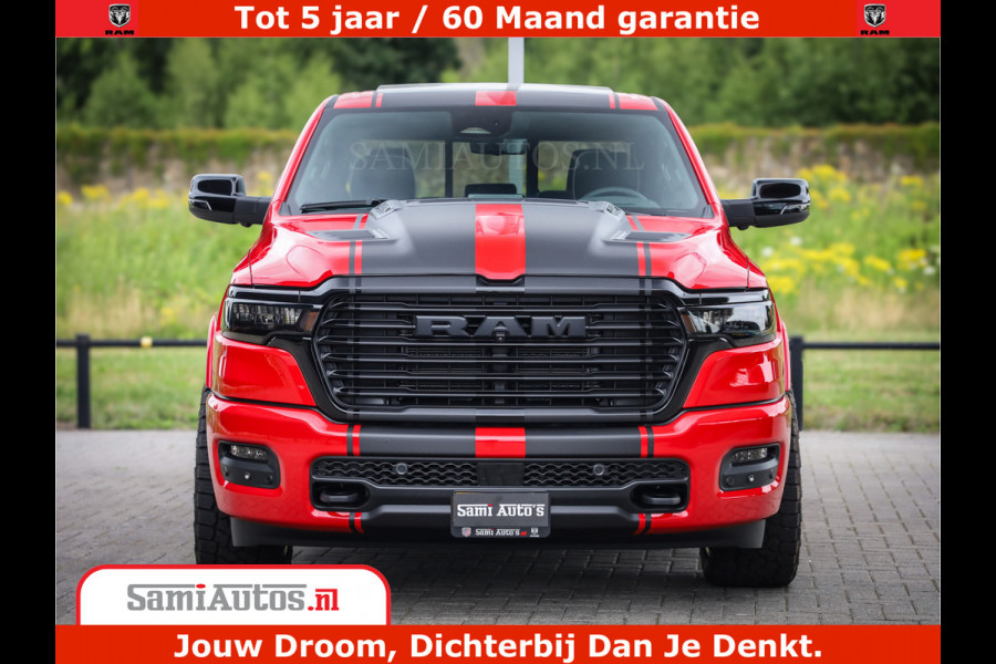 Dodge Ram 1500 Night Premium | RED DEVIL | Full Option | De Meest Luxe Pick-Up in zijn Klasse | Comfortabele Dubbele Cabine met Royale 5 Zitplaatsen | BPM vrij | Nu Leverbaar uit Voorraad | Voorraad Nr 2226 - 4993
