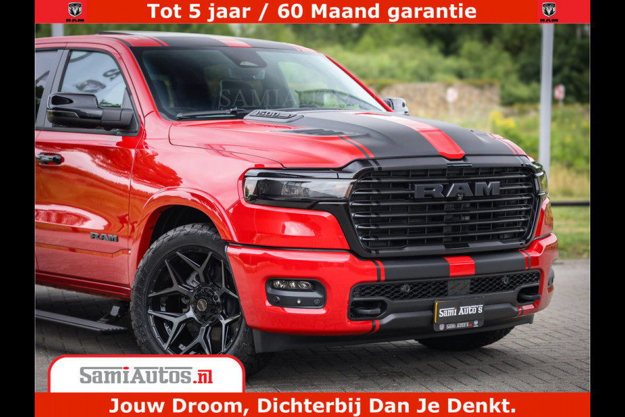 Dodge Ram 1500 Night Premium | RED DEVIL | Full Option | De Meest Luxe Pick-Up in zijn Klasse | Comfortabele Dubbele Cabine met Royale 5 Zitplaatsen | BPM vrij | Nu Leverbaar uit Voorraad | Voorraad Nr 2226 - 4993