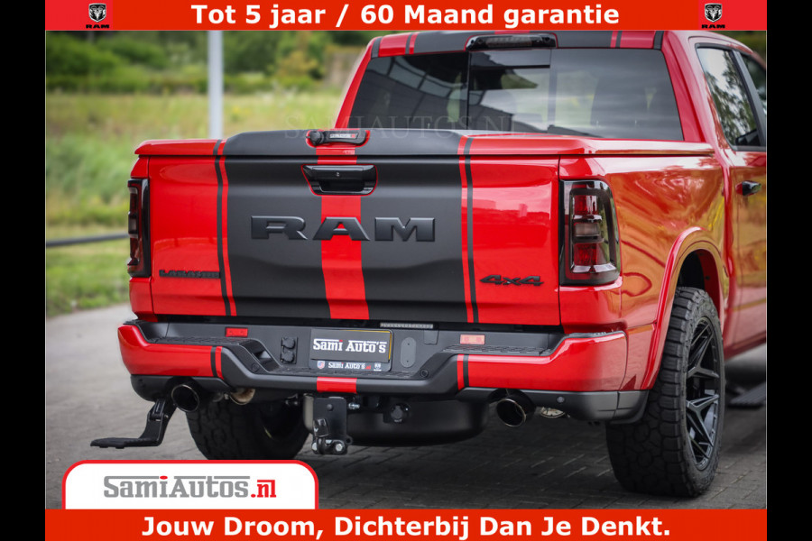 Dodge Ram 1500 Night Premium | RED DEVIL | Full Option | De Meest Luxe Pick-Up in zijn Klasse | Comfortabele Dubbele Cabine met Royale 5 Zitplaatsen | BPM vrij | Nu Leverbaar uit Voorraad | Voorraad Nr 2226 - 4993