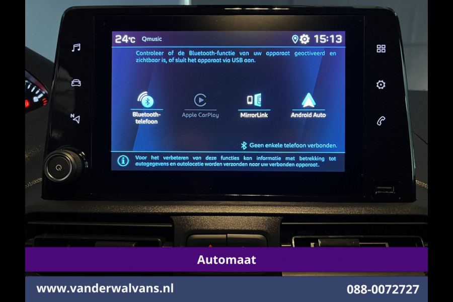 Peugeot Partner 1.5 BlueHDI Premium 131pk Automaat L1H1 Inrichting Euro6 Airco | Apple Carplay | Android Auto | Cruisecontrol, Parkeersensoren